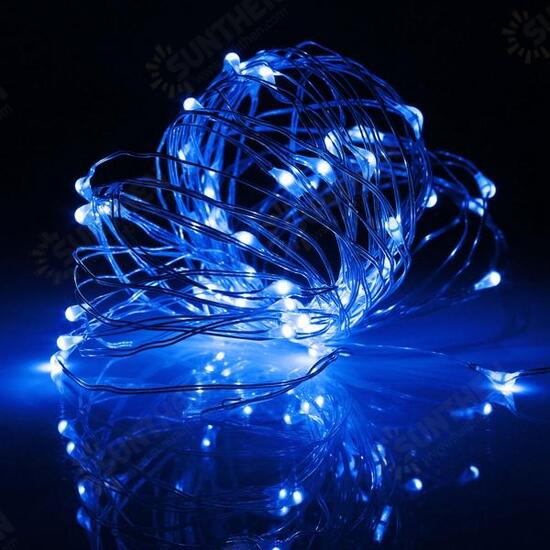 6M 60 LED Battery Operated Silver Wire Waterproof String Fairy Light + Remote Controller