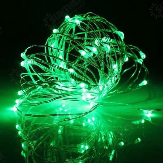 6M 60 LED Battery Operated Silver Wire Waterproof String Fairy Light + Remote Controller