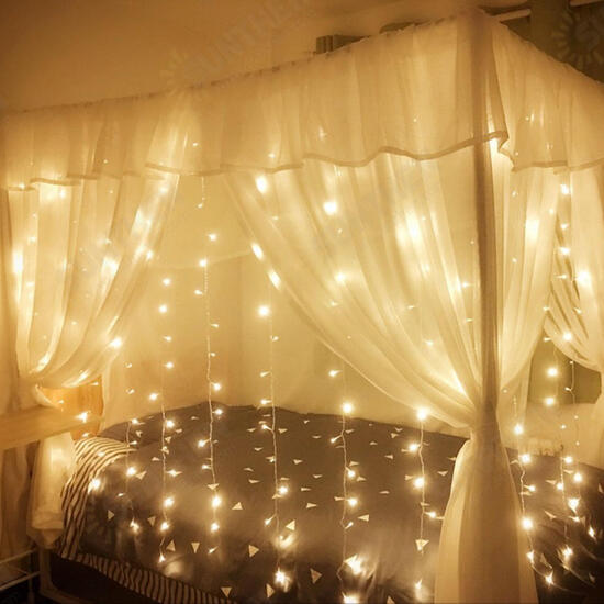 6Mx3M AC220V EU Plug LED Curtain String Light Organza Backdrop for Weddings Birthday Party Events Display 6Mx3M AC220V EU Plug LED Curtain String Light Organza Backdrop for Weddings Birthday Party Events Display