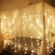 6Mx3M AC220V EU Plug LED Curtain String Light Organza Backdrop for Weddings Birthday Party Events Display