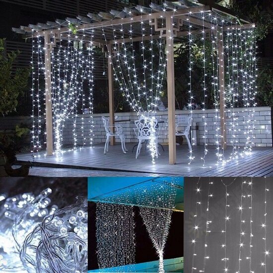 6x3M AC220V Waterproof LED String Light EU Plug Fairy Wedding Curtain Party Lamp for Indoor Outdoor Decor 6x3M AC220V Waterproof LED String Light EU Plug Fairy Wedding Curtain Party Lamp for Indoor Outdoor Decor