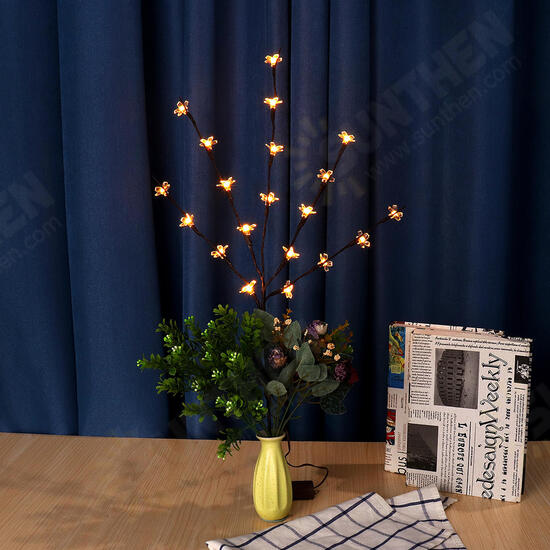 70CM Battery Powered 20LED Cherry Blossoms Branch Tree Fairy String Light Christmas Home Party Decor 70CM Battery Powered 20LED Cherry Blossoms Branch Tree Fairy String Light Christmas Home Party Decor