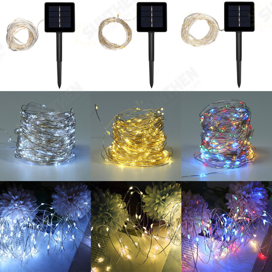 7/12/22/32M Solar String Light Copper Wire Outdoor Waterproof Garden Xmas Decor 7/12/22/32M Solar String Light Copper Wire Outdoor Waterproof Garden Xmas Decor