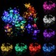 7M 50 LED Solar Christmas String Light Blossom Flower Fairy Lamps Outdoor Christmas Decorations Clearance Christmas Lights