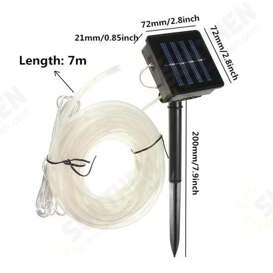 7M 50 LED Solar Waterproof LED Rope Tube String Fairy Light Xmas Party Garden Decor 7M 50 LED Solar Waterproof LED Rope Tube String Fairy Light Xmas Party Garden Decor