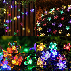 7M 50LED Holidays Merry Christmas Sakura Flower Solar String Lights Outdoor Garden Decor Christmas Decorations Clearance Christmas Lights 7M 50LED Holidays Merry Christmas Sakura Flower Solar String Lights Outdoor Garden Decor Christmas Decorations Clearance Christmas Lights
