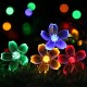 7M 50LED Holidays Merry Christmas Sakura Flower Solar String Lights Outdoor Garden Decor Christmas Decorations Clearance Christmas Lights