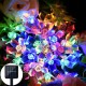 7M 50LED Holidays Merry Christmas Sakura Flower Solar String Lights Outdoor Garden Decor Christmas Decorations Clearance Christmas Lights