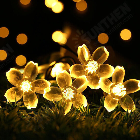 7M 50LED Holidays Merry Christmas Sakura Flower Solar String Lights Outdoor Garden Decor Christmas Decorations Clearance Christmas Lights 7M 50LED Holidays Merry Christmas Sakura Flower Solar String Lights Outdoor Garden Decor Christmas Decorations Clearance Christmas Lights