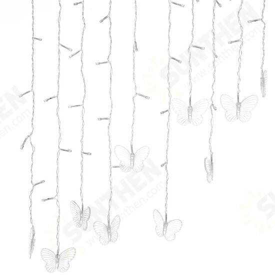 96 LED Butterfly String Curtain Lights Colorful Wedding Waterproof Lamp 8 Modes 96 LED Butterfly String Curtain Lights Colorful Wedding Waterproof Lamp 8 Modes