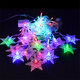 96 LED Snowflake String Curtain Window Lights Colorful Wedding Lamp 8 Modes