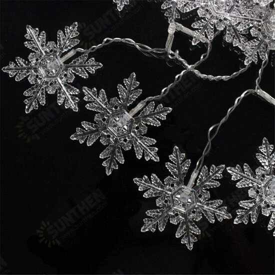 96 LED Snowflake String Curtain Window Lights Colorful Wedding Lamp 8 Modes