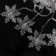 96 LED Snowflake String Curtain Window Lights Colorful Wedding Lamp 8 Modes