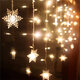 96 LED Snowflake String Curtain Window Lights Colorful Wedding Lamp 8 Modes 96 LED Snowflake String Curtain Window Lights Colorful Wedding Lamp 8 Modes