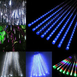 AC110-240V 50CM Waterproof IP65 180LED Meteor Shower Rain 5 Tubes String Light Holiday Party Christmas Outdoor Decor AC110-240V 50CM Waterproof IP65 180LED Meteor Shower Rain 5 Tubes String Light Holiday Party Christmas Outdoor Decor