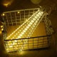 AC110-240V 50CM Waterproof IP65 180LED Meteor Shower Rain 5 Tubes String Light Holiday Party Christmas Outdoor Decor