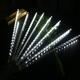 AC110-240V 50CM Waterproof IP65 180LED Meteor Shower Rain 5 Tubes String Light Holiday Party Christmas Outdoor Decor