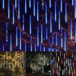 AC110-240V EU US Plug SMD2835 Waterproof 50CM LED Meteor Snowfall Tubes String Light Christmas Tree Decoration AC110-240V EU US Plug SMD2835 Waterproof 50CM LED Meteor Snowfall Tubes String Light Christmas Tree Decoration