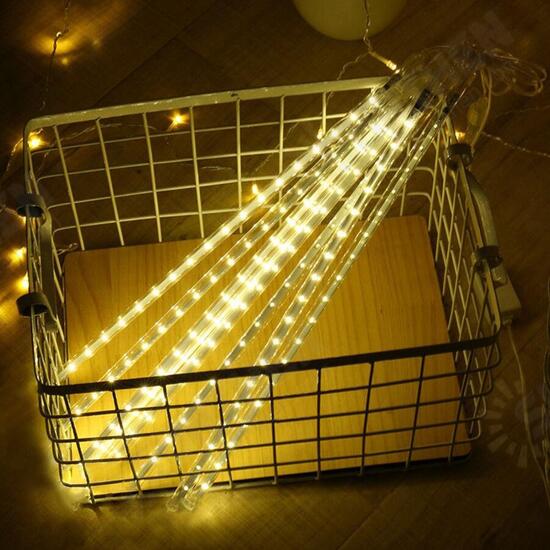 AC110-240V EU US Plug SMD2835 Waterproof 50CM LED Meteor Snowfall Tubes String Light Christmas Tree Decoration AC110-240V EU US Plug SMD2835 Waterproof 50CM LED Meteor Snowfall Tubes String Light Christmas Tree Decoration