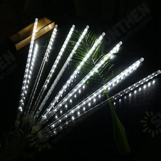 AC110-240V EU US Plug SMD2835 Waterproof 50CM LED Meteor Snowfall Tubes String Light Christmas Tree Decoration