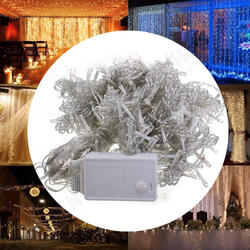 AC110V 300LED Curtain Fairy String Light Window Christmas Wedding Party Decor Lamp US Plug AC110V 300LED Curtain Fairy String Light Window Christmas Wedding Party Decor Lamp US Plug