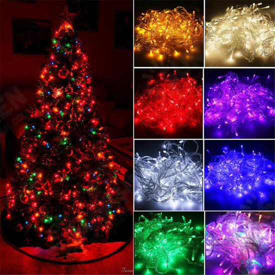 AC110V 300LED Curtain Fairy String Light Window Christmas Wedding Party Decor Lamp US Plug