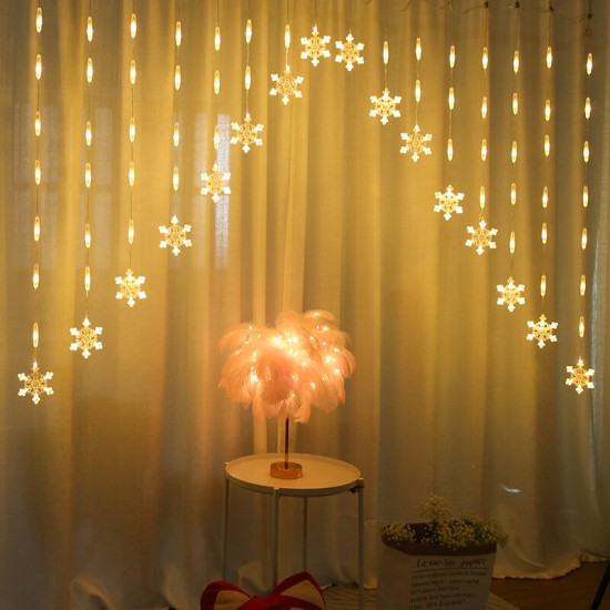 AC220V 2.5M Warm White Colorful LED String Fairy Curtain Light for Christmas Holiday Wedding Party Decor