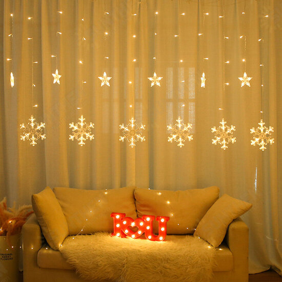 AC220V 2.5M Warm White Colorful LED String Fairy Curtain Light for Christmas Holiday Wedding Party Decor