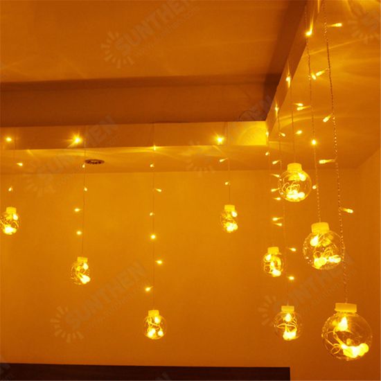 AC220V 3M Glass Ball LED String Light for Outdoor Christmas Home Decor EU Plug