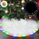 36 LED Christmas Tree Skirts 48-inch Battery Operated RGB Round Christmas Decoration with Plush for Christmas Tree Indoor Outdoor Holiday Party 36 LED Christmas Tree Skirts 48-inch Battery Operated RGB Round Christmas Decoration with Plush for Christmas Tree Indoor Outdoor Holiday Party