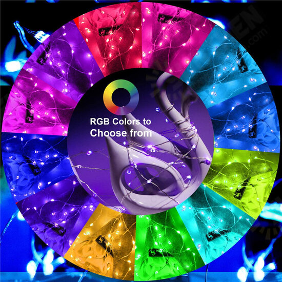 App Remote Control Christmas Tree Decoration Custom LED String Lights 2/5/10/15/20M App Remote Control Christmas Tree Decoration Custom LED String Lights 2/5/10/15/20M