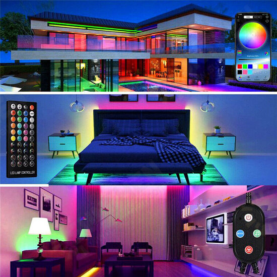 App Remote Control Christmas Tree Decoration Custom LED String Lights 2/5/10/15/20M App Remote Control Christmas Tree Decoration Custom LED String Lights 2/5/10/15/20M