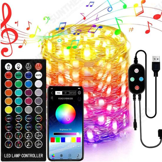 App Remote Control Christmas Tree Decoration Custom LED String Lights 2/5/10/15/20M App Remote Control Christmas Tree Decoration Custom LED String Lights 2/5/10/15/20M