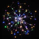 Battery Operated 198LED Dandelion Hanging String Light Silver Wire 8 Mode Dimmable Christmas Decor