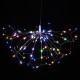Battery Operated 198LED Dandelion Hanging String Light Silver Wire 8 Mode Dimmable Christmas Decor