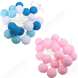Battery Operated 20LEDs Warm White Cotton Ball Fairy String Light for Wedding Christmas DC4.5V Battery Operated 20LEDs Warm White Cotton Ball Fairy String Light for Wedding Christmas DC4.5V