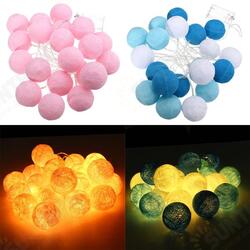 Battery Operated 20LEDs Warm White Cotton Ball Fairy String Light for Wedding Christmas DC4.5V Battery Operated 20LEDs Warm White Cotton Ball Fairy String Light for Wedding Christmas DC4.5V
