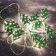 Battery Operated 2M Christmas Tree Leaves Holiday Christmas Party 20 LED Fairy String Light Battery Operated 2M Christmas Tree Leaves Holiday Christmas Party 20 LED Fairy String Light