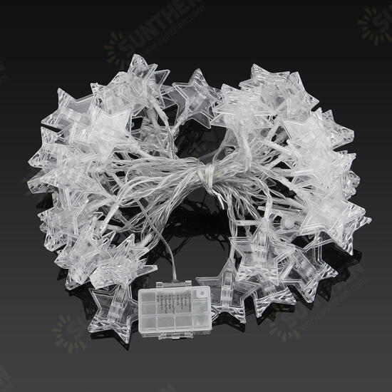 Battery Operated 6M Warm White Colorful 40 LED Star Photo Clips String Light Christmas Wedding Decor Battery Operated 6M Warm White Colorful 40 LED Star Photo Clips String Light Christmas Wedding Decor