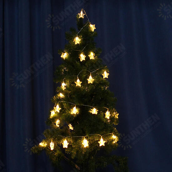 Battery Operated 6M Warm White Colorful 40 LED Star Photo Clips String Light Christmas Wedding Decor Battery Operated 6M Warm White Colorful 40 LED Star Photo Clips String Light Christmas Wedding Decor