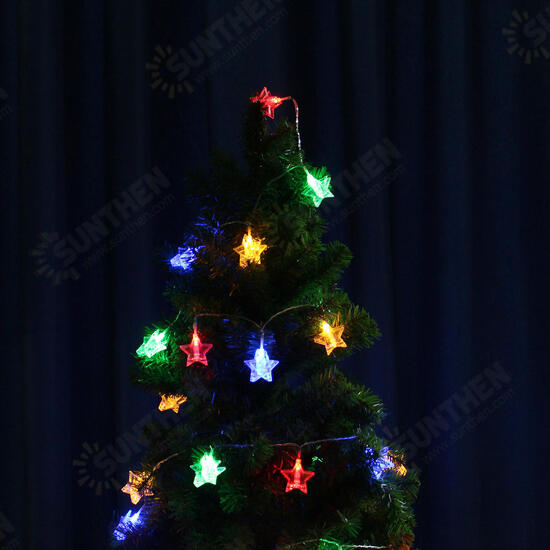 Battery Operated 6M Warm White Colorful 40 LED Star Photo Clips String Light Christmas Wedding Decor Battery Operated 6M Warm White Colorful 40 LED Star Photo Clips String Light Christmas Wedding Decor