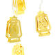 Battery Operated Golden Fanoos Lantern 10 LED String Fairy Holiday Light for Party Home Decoration