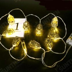 Battery Operated Golden Fanoos Lantern 10 LED String Fairy Holiday Light for Party Home Decoration Battery Operated Golden Fanoos Lantern 10 LED String Fairy Holiday Light for Party Home Decoration