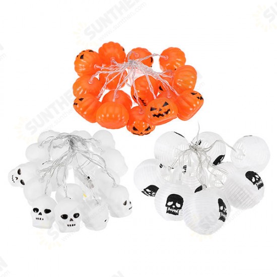 Battery Operated Skeleton Lantern Pumpkin Skull String Light LED for Halloween Party Christmas Decor Battery Operated Skeleton Lantern Pumpkin Skull String Light LED for Halloween Party Christmas Decor