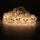 Battery Operated Skeleton Lantern Pumpkin Skull String Light LED for Halloween Party Christmas Decor