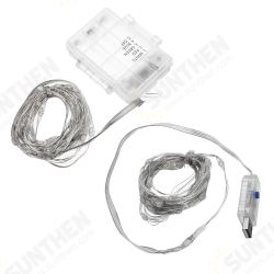 Battery Operated USB Powered Waterproof 5M 50LED Colorful Sliver Wire String Light + 24Keys Remote Control for Holiday Battery Operated USB Powered Waterproof 5M 50LED Colorful Sliver Wire String Light + 24Keys Remote Control for Holiday