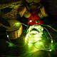 Battery Operated USB Powered Waterproof 5M 50LED Colorful Sliver Wire String Light + 24Keys Remote Control for Holiday