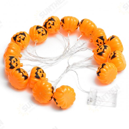 Battery Plug Powered 16 LEDs Pumpkin Multi-color Fairy String Lights For Halloween Christmas Battery Plug Powered 16 LEDs Pumpkin Multi-color Fairy String Lights For Halloween Christmas
