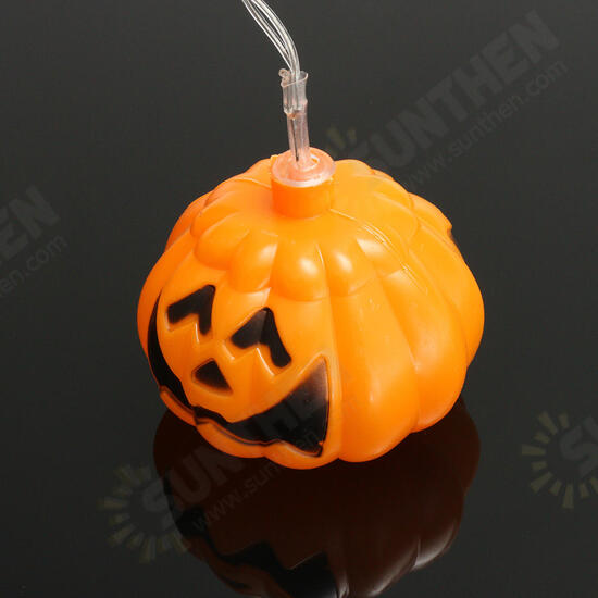 Battery Plug Powered 16 LEDs Pumpkin Multi-color Fairy String Lights For Halloween Christmas Battery Plug Powered 16 LEDs Pumpkin Multi-color Fairy String Lights For Halloween Christmas