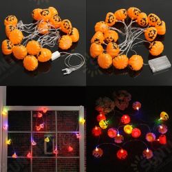 Battery Plug Powered 16 LEDs Pumpkin Multi-color Fairy String Lights For Halloween Christmas Battery Plug Powered 16 LEDs Pumpkin Multi-color Fairy String Lights For Halloween Christmas